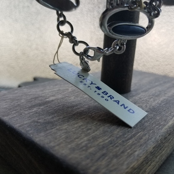 Lucky Brand Milagro Indigo Ranch Leather Bracelet - Picture 3 of 6